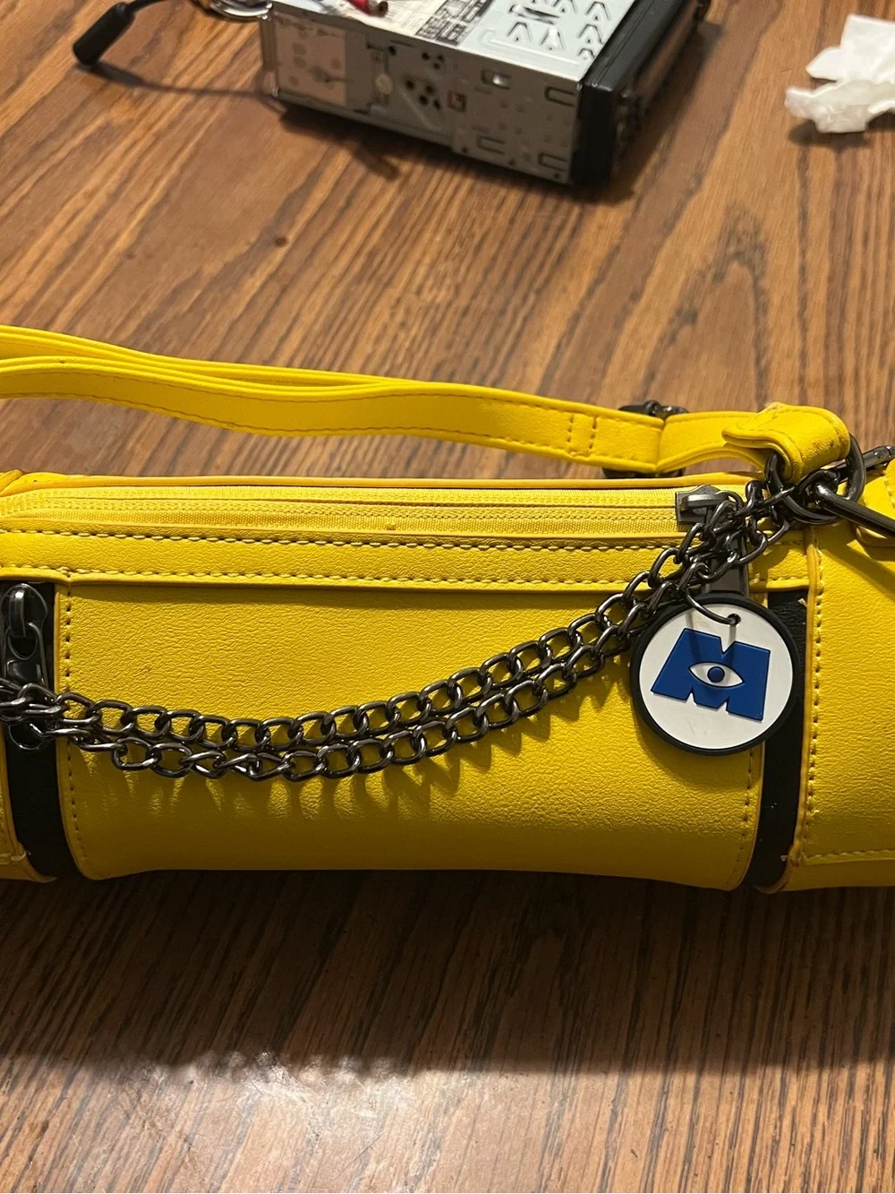 Yellow Novelty Cylinder Shoulder Bag
